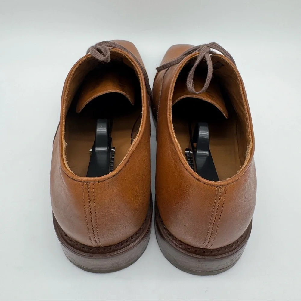 Thursday Boot Co. Executive Cap Toe Cuero Tan Leather Shoe Size 11.5
